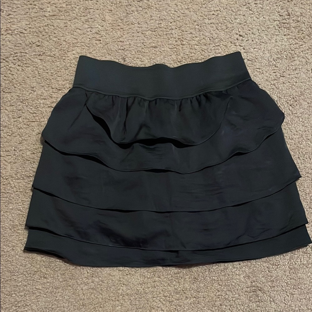 Elegant Black Tiered Skirt